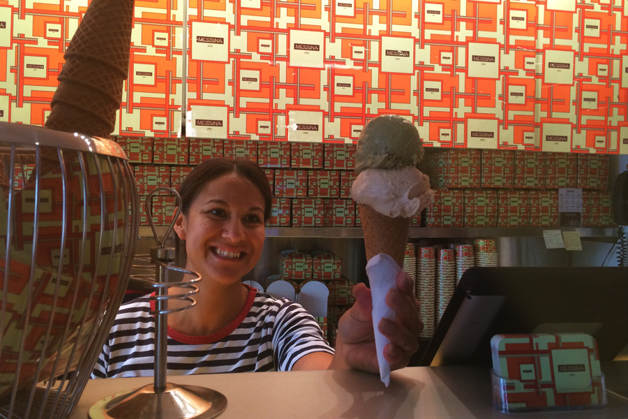Gelato e sorriso, cosa c'è di meglio?