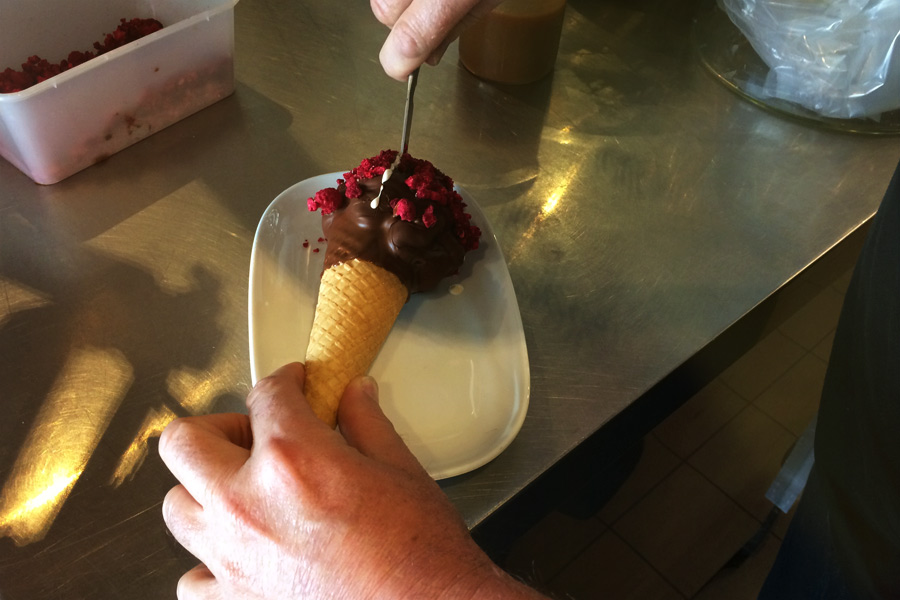 Una delle buonissime torte gelato di Messina